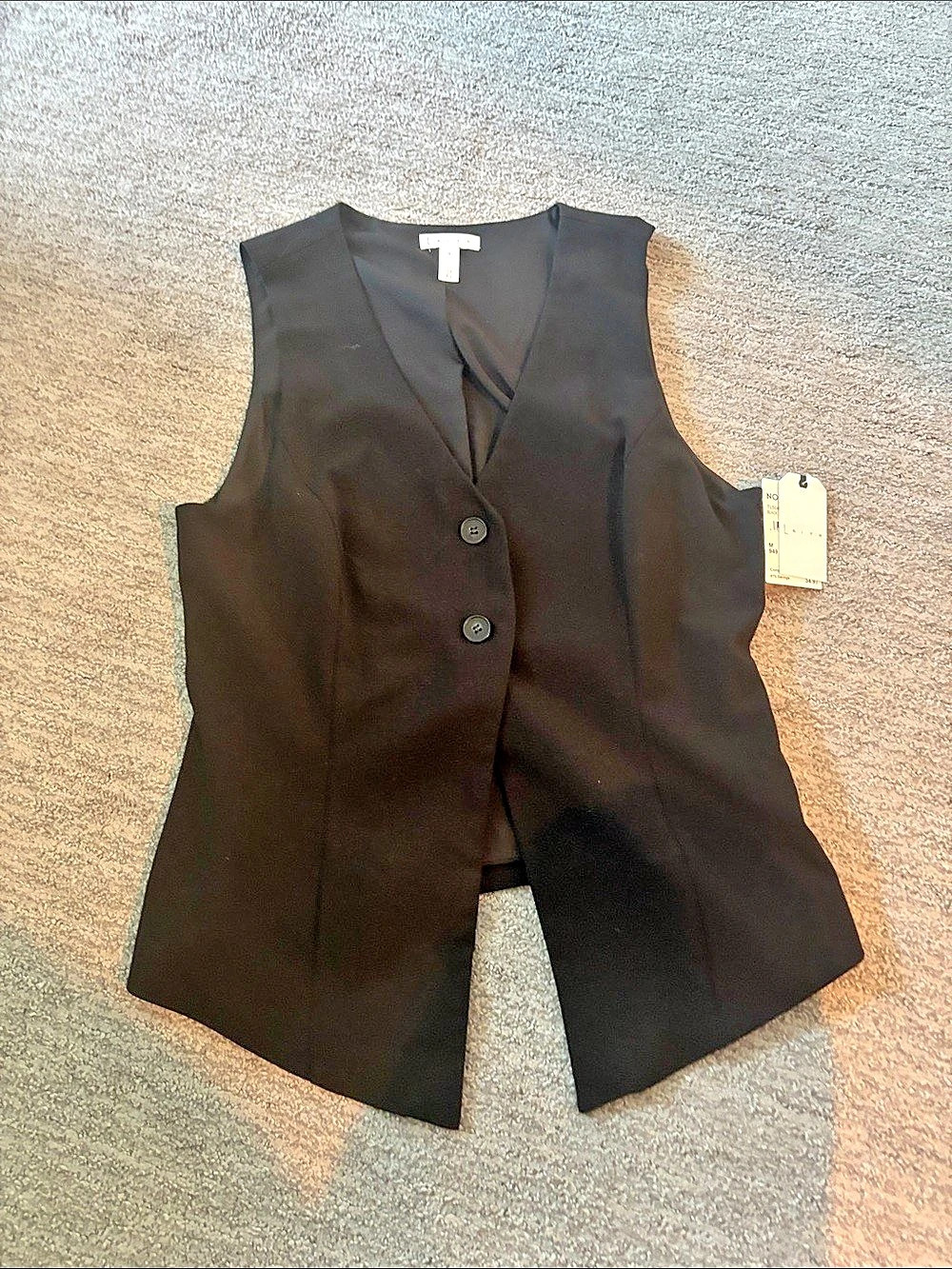 Leith Black Vest Size Medium NWT